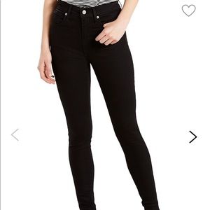 Mile High Super Skinny Black Levi’s Jeans (25)